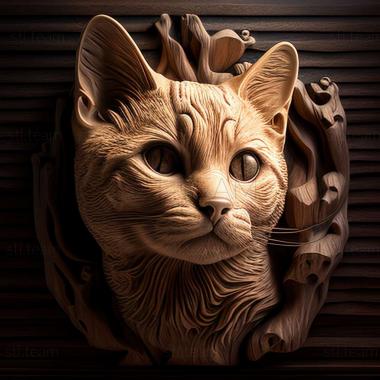 3D model Brazilian Shorthair cat (STL)